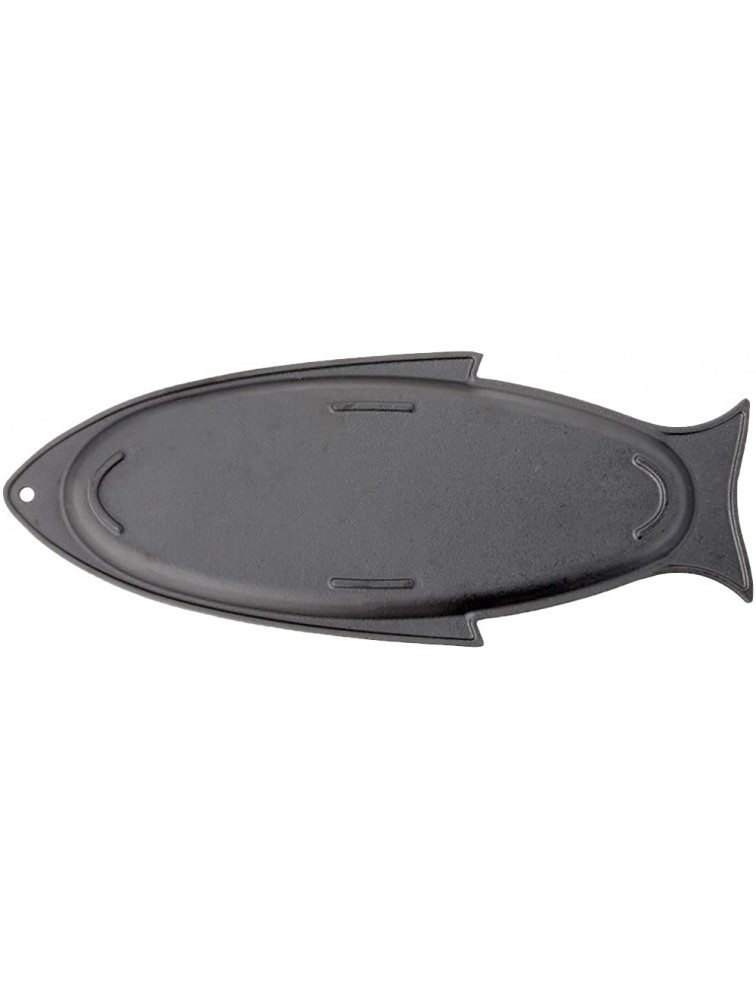 Outset 76376 Fish Cast Iron Grill and Serving Pan Black 18.9 x 7.28 x 0.98 inches - BSB9F8Q3Q
