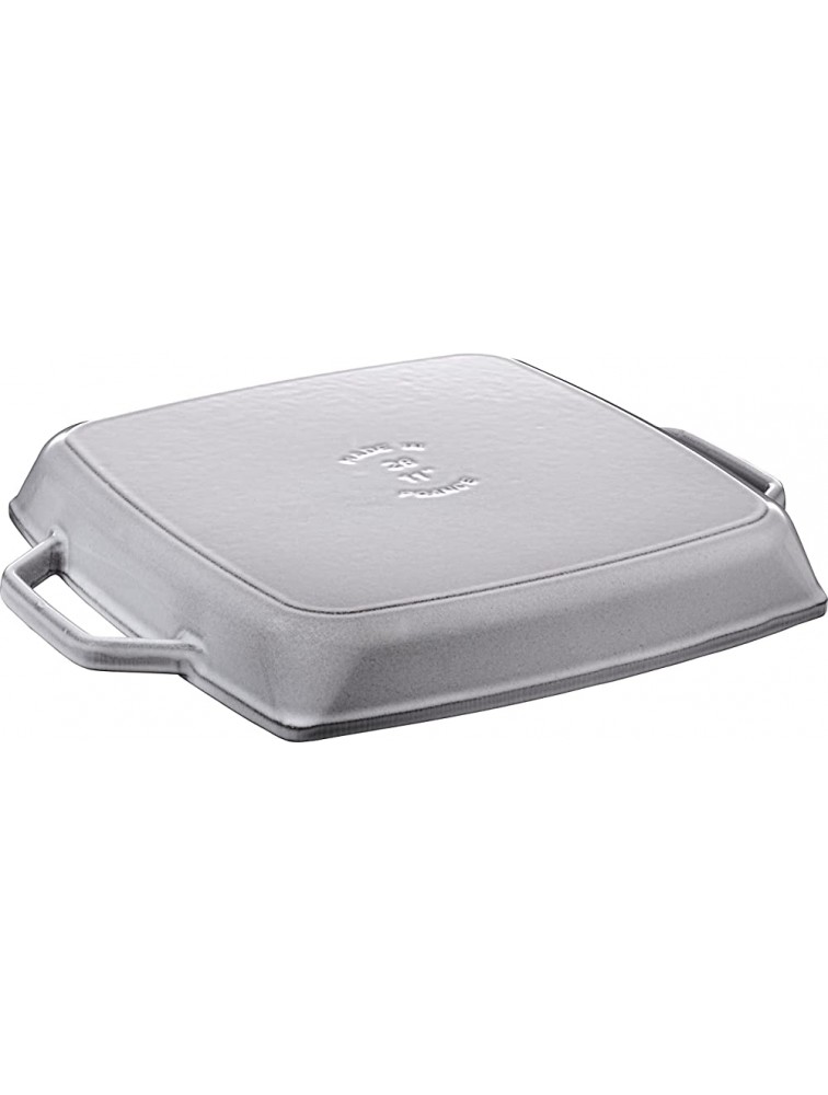 Staub Double Handle Grill Square 11 Graphite Grey - BLCTAXL3H
