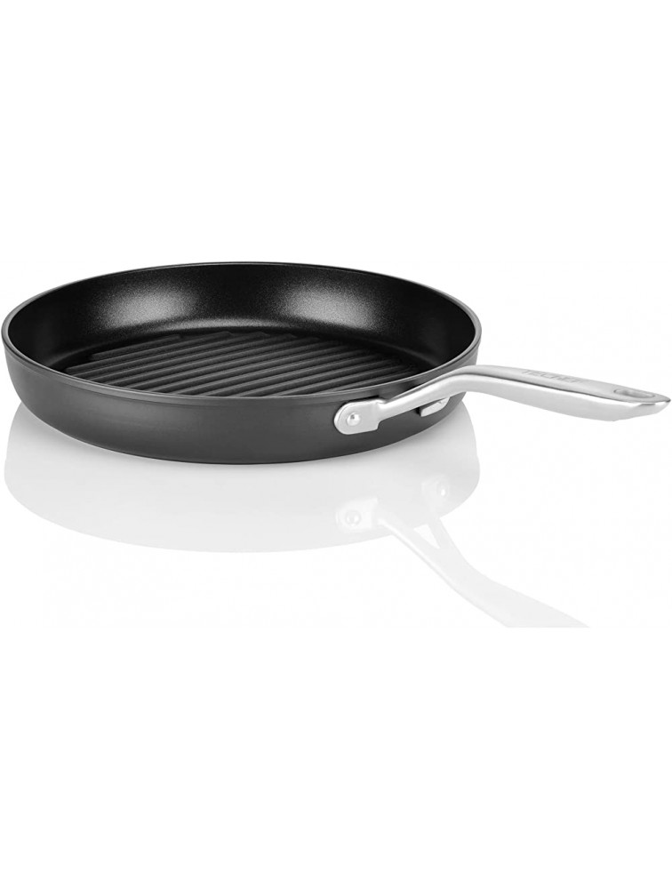 TECHEF Onyx Collection 12-Inch Grill Pan coated with New Teflon Platinum Non-Stick Coating PFOA Free 12-inch - BRIZISQLQ