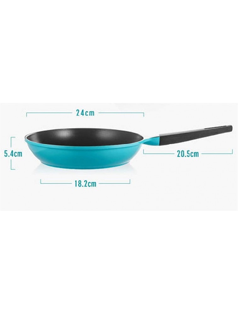 GHBNK Non Stick Pan Sauté Surface,Great for Egg or Omelette Cooking,Dishwasher Oven Safe,Blue Frying Pan - BQLLJQMP6