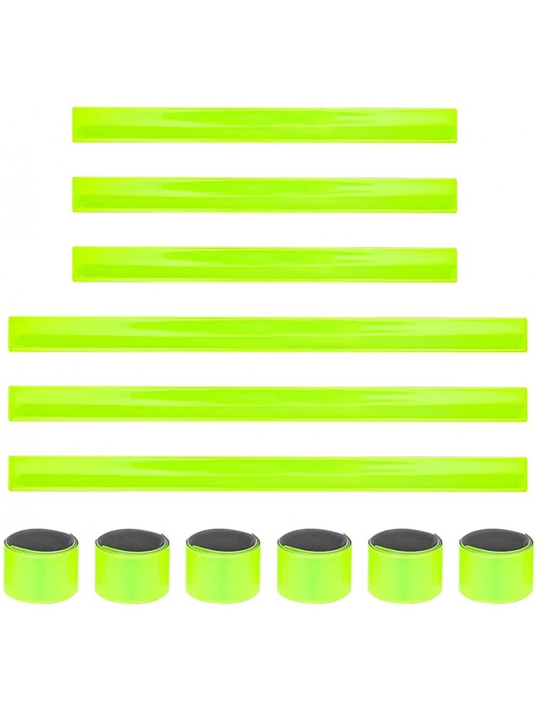 LysiMuus 12 Pcs Reflector Snap Bands Slap Armbands Reflector Strips High Visibility Slap Safety Bands for Children Adults Boys and Girls When Cycling Running Jogging - BAKRJDQB7