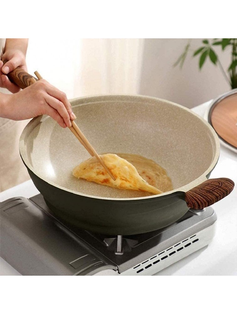 Maifan Stone Pan Fried Steak Wok Household Non-Oily Smoke Induction Cooker Gas Stove General Traditional Chinese Wok - BYT4QGP0H