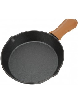Non Sticking Frying Pan Nonstick Coating Pig Iron Material Flat Bottom Heating Evenly Frying Pan with Anti Scald PU Cover for - BW54DJN2F