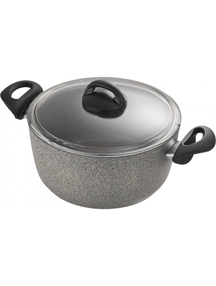 Ballarini Parma Forged Aluminum 4.8-qt Nonstick Dutch Oven with Lid Made in Italy - BMC5GCPEM