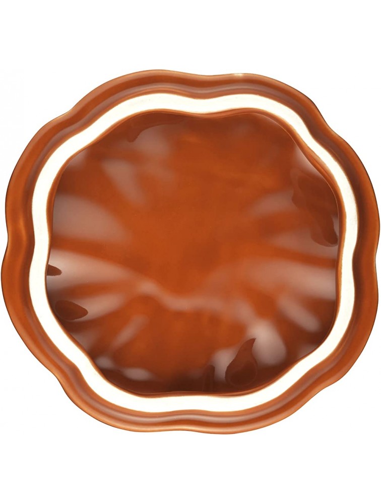 STAUB Ceramics Petite Pumpkin Cocotte 16-oz Burnt Orange - B9K1D4TYZ