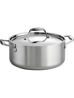 Tramontina Covered Dutch Oven Stainless Steel 5-Quart 80116 025DS - BTYLPN55H