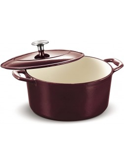 Tramontina Enameled Cast Iron Covered Dutch Oven 5.5-Quart Majolica Red 80131 037DS - B1J7EAXE9