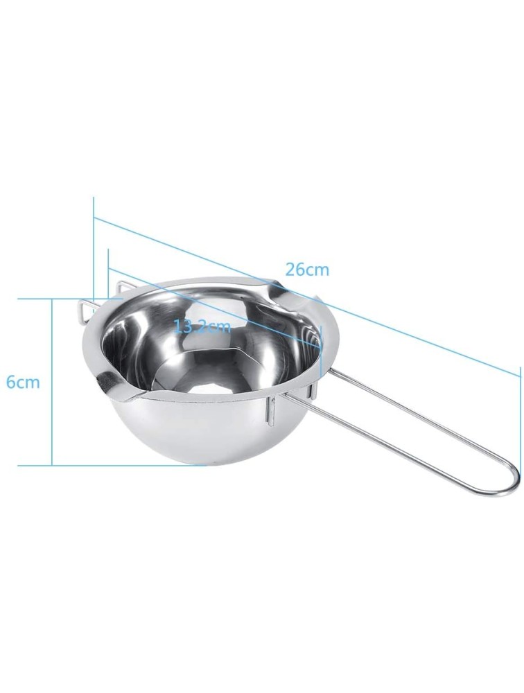 Chocolate Melting Pot,Stainless Steel Boiler Pot,Butter Milk Melting Pan,Kitchen Cookware Tool for Melting Chocolate Soap Wax Candle Making - BKNMSYIWW