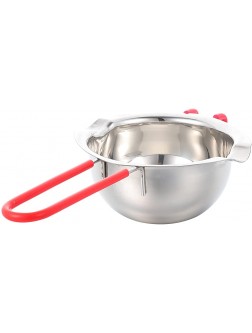 FRCOLOR Double Boiler Pot Stainless Steel Chocolate Melting Pot Pan with Heat Resistant Handle for Melting Chocolate Cheese Candy Candle Making - BDJ2XY9CX