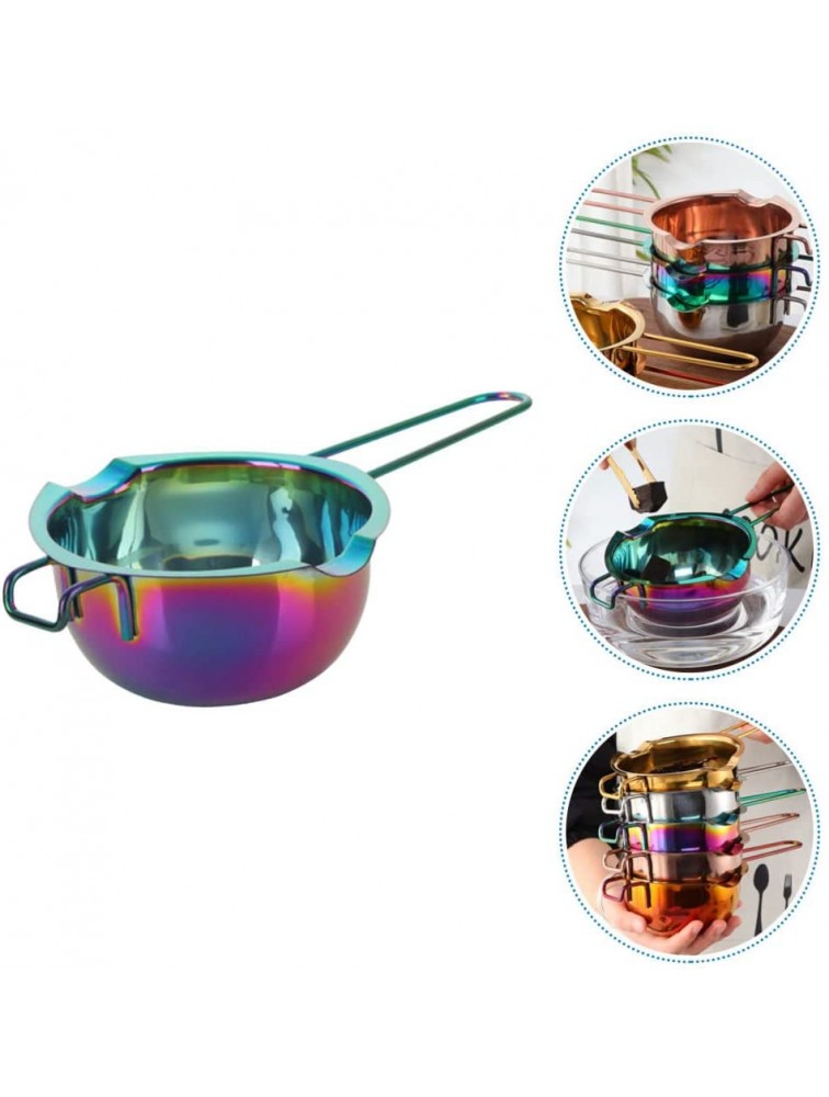 GANAZONO Stainless Steel Double Boiler Pot Chocolate Melting Pot Candy Butter Cheese Candle Making Pot with Handle for Melting Soap Wax Candle - BP6A4EMH9