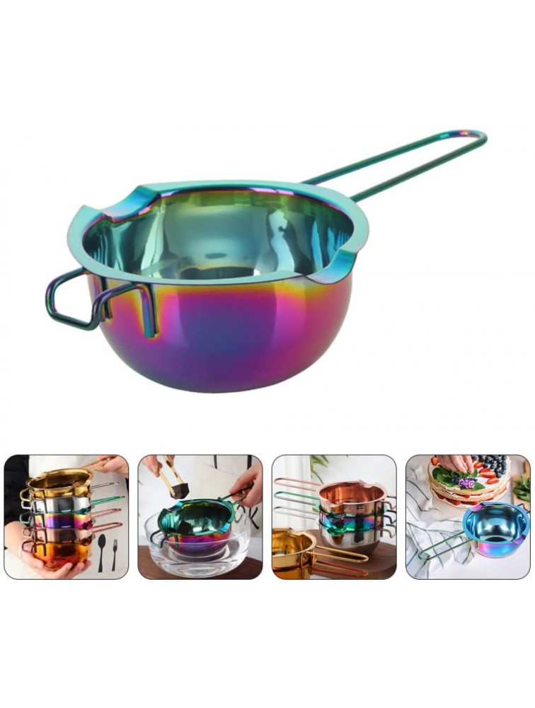 GANAZONO Stainless Steel Double Boiler Pot Chocolate Melting Pot Candy Butter Cheese Candle Making Pot with Handle for Melting Soap Wax Candle - BP6A4EMH9