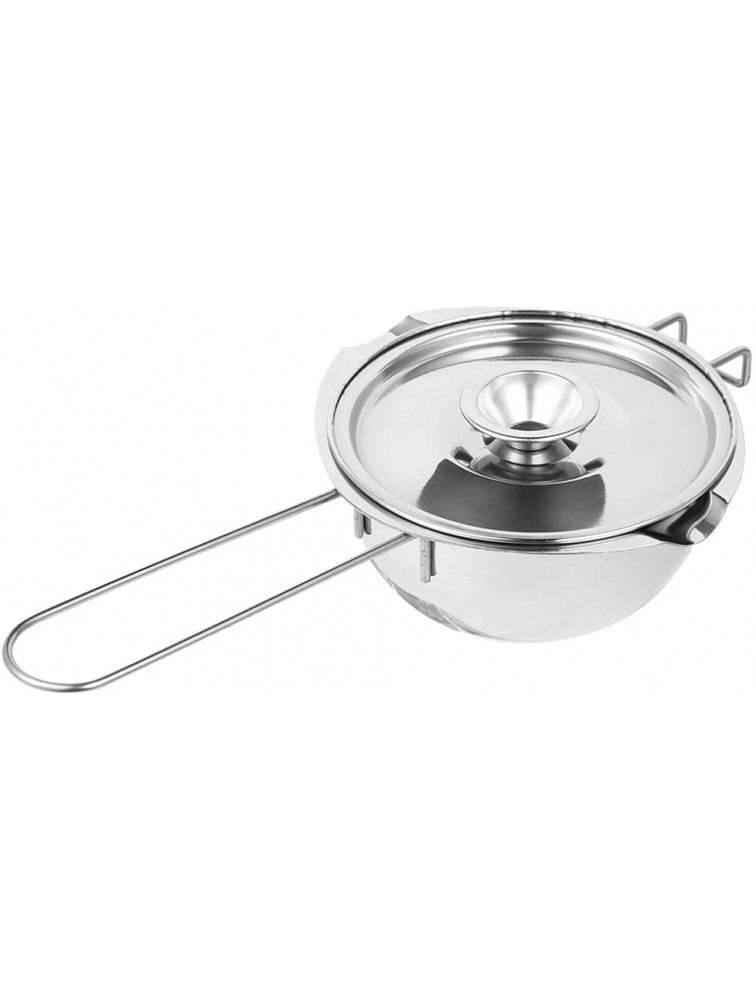 Luxshiny 1 Pc Chocolate Melting Pot Cheese Butter Melting Pot Stainless Steel Butter Warmer Pot with Lid for Home Bakery Dessert Shop - BF0AFRK3H