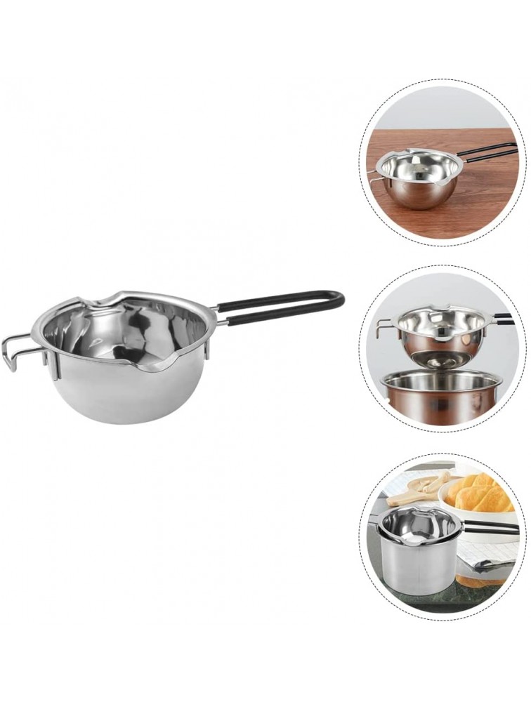 Luxshiny 2pcs Chocolate Melting Pots Stainless Steel Melting Pots Melting Bowls Kitchen Supplies - B385LZ0H9