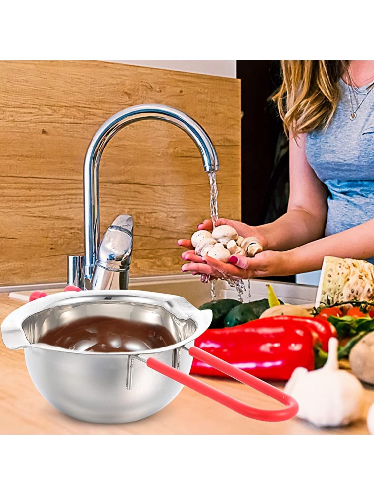 Luxshiny Melting Bowl Stainless Steel Melting Pot Double Boiler Pot for Chocolate Butter Cheese Candy Caramel - BF5SKI7HH