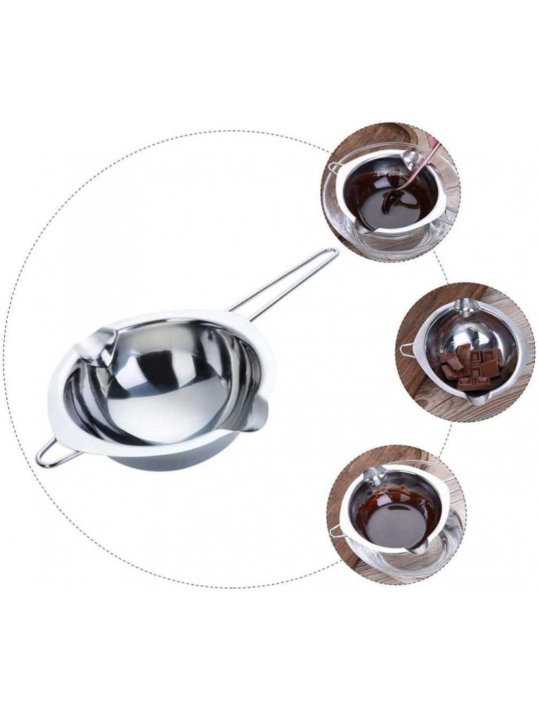 Stainless Steel Chocolate Melting Pot Double Boiler Pot for Melting Butter Chocolate Candy Butter Cheese Candle Making - BI736EY52