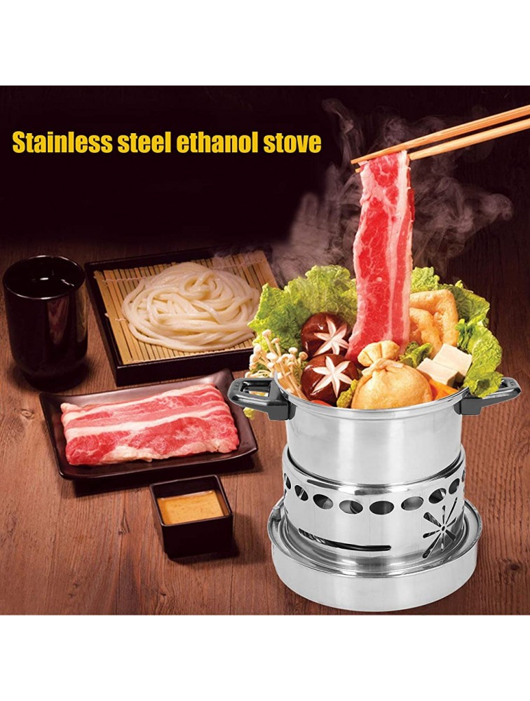 With Fire Extinguishing Fire Boiler Kit Hot Pot Stove Stainless Steel for Camping for Kitchen - BUJ6X15HK