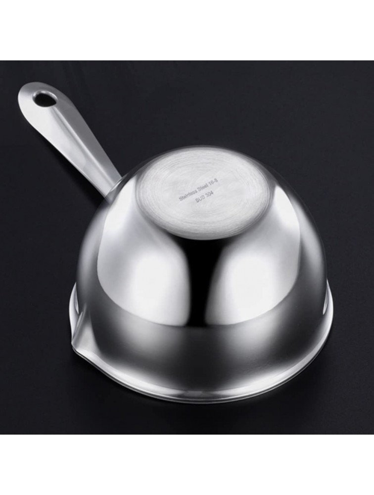 YARNOW Double Boiler Stainless Steel Pot Stainless Steel Double Boiler Pot with Handle Stainless Steel Chocolate Melting Pot with Handle for Melting Candy Chocolate Butter 120 ml - BUHTPMA1C
