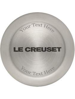 Le Creuset 3 1 2 Qt. Signature Braiser w Engraved Personalized Stainless Steel Knob Indigo - BJUUF2H8Q