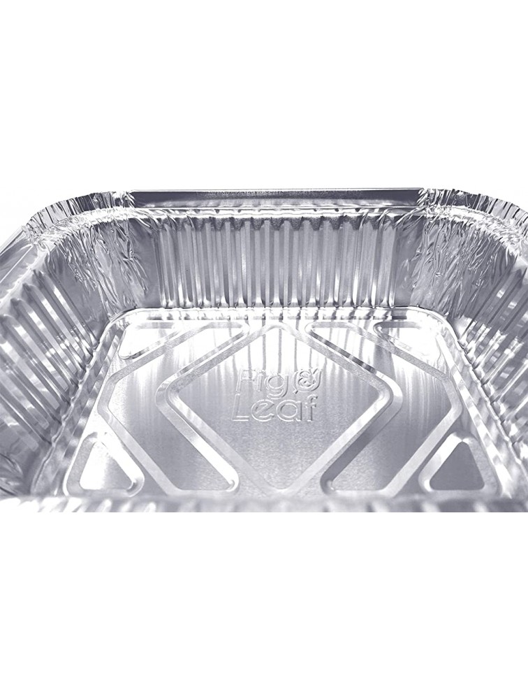 60 Pack Premium 1-LB Takeout Pans with Plastic Dome Lids 5.6 x 4.6 x 1.9 l Extra Heavy-Duty l Disposable Aluminum Foil for Catering Party Meal Prep Freezer Drip Pans BBQ Potluck - BX6ZVNKNW