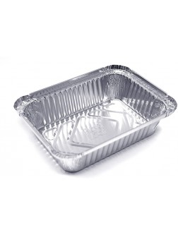 60 Pack Premium 1-LB Takeout Pans with Plastic Dome Lids 5.6" x 4.6" x 1.9" l Extra Heavy-Duty l Disposable Aluminum Foil for Catering Party Meal Prep Freezer Drip Pans BBQ Potluck - BX6ZVNKNW
