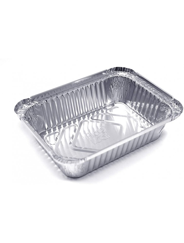 60 Pack Premium 1-LB Takeout Pans with Plastic Dome Lids 5.6" x 4.6" x 1.9" l Extra Heavy-Duty l Disposable Aluminum Foil for Catering Party Meal Prep Freezer Drip Pans BBQ Potluck - BX6ZVNKNW