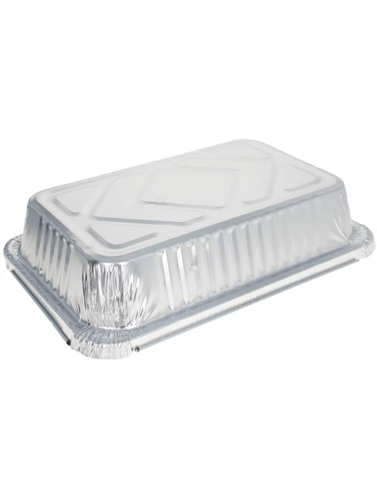Aluminum Pans 75 Pack Disposable Foil Pans Cookware Great for Baking Cooking Grilling Serving & Lining Steam Table Trays Chafers - BPYAVIWDX