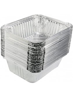 Bettomshin Aluminum Pans 33 Pack Disposable Foil Pans Cookware Great for Baking Cooking Grilling Serving & Lining Steam Table Trays Chafers - B3OGCL9N3