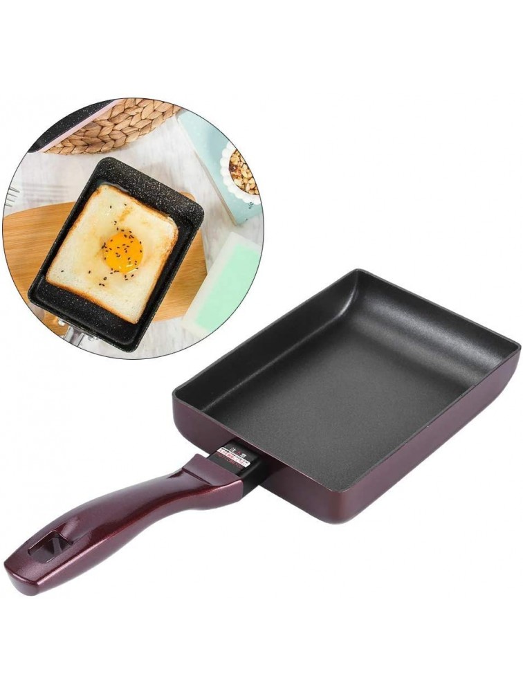 Esenlong Frying Pan Smokeless Nonâ€‘Stick Eggs Roll Aluminum Household Frying Pan for Kitchen - BBUN1GUXZ