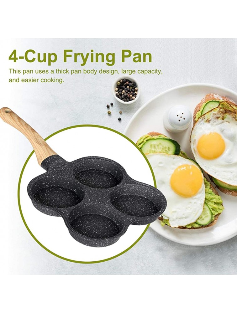 Frying Pan,Non Stick Fried Egg Pans Divided Egg Cooker Frying Pan,Multifunction Fried Egg Burger Pan For Breakfast,Pancake,Poached Egg - BSA762XC9