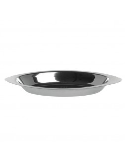 HUBERT® Au Gratin Dish 8 oz Oval Stainless Steel - BJKKPH6TE