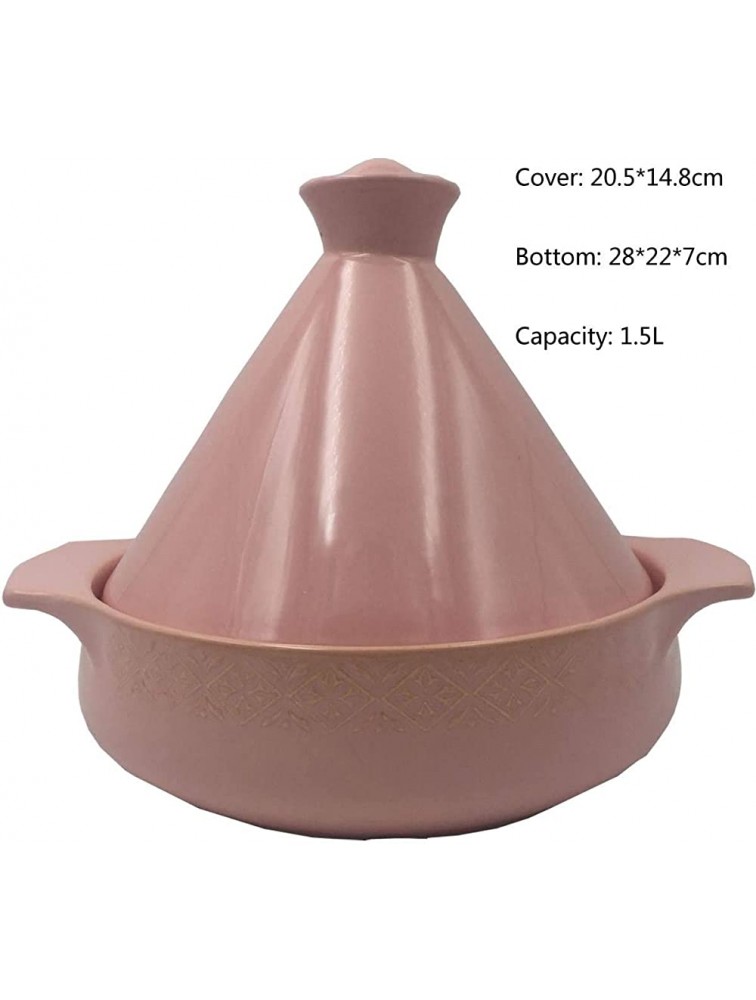 Chinese pottery -Cooker Pot 28cm Tagine Pot With Lid|Ceramic Casserole Suitable for Microwave Ovens and Open Flame Stoves|Steamer Braiser Pan easy to clean Color : C - BVR6CLYKR