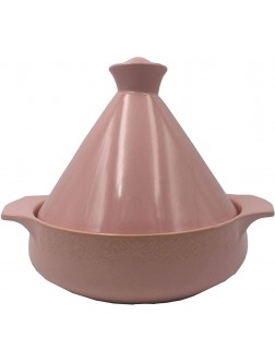 Chinese pottery -Cooker Pot 28cm Tagine Pot With Lid|Ceramic Casserole Suitable for Microwave Ovens and Open Flame Stoves|Steamer Braiser Pan easy to clean Color : C - BVR6CLYKR