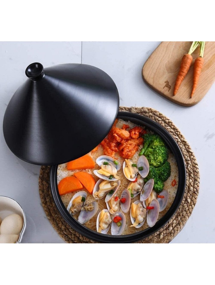 Chinese pottery -Cooker Pot Enameled Tagine pot|30 cm Smoke-Free Non-Stick Cookware Saucepan|Pot Slow Cooker Without Lead Cooking Healthy Food|Suitable for use with ovens,electric hobs Color : C - BJEHXSNKY