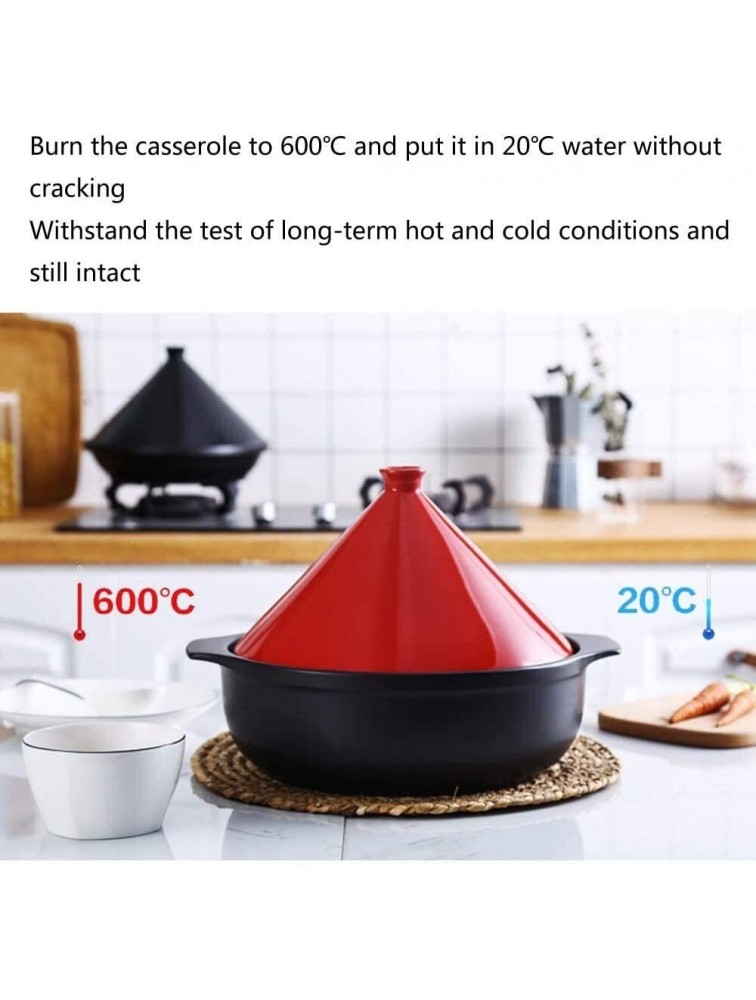 Chinese pottery -Cooker Pot Enameled Tagine pot|30 cm Smoke-Free Non-Stick Cookware Saucepan|Pot Slow Cooker Without Lead Cooking Healthy Food|Suitable for use with ovens,electric hobs Color : C - BJEHXSNKY