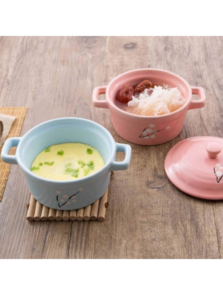 CJTMY Mini Ceramic Casserole Soup Pot Ceramic Pot Cookware Pot Egg Pot Kitchen Pot Printing Pot Color : C - BQSV4SQE6