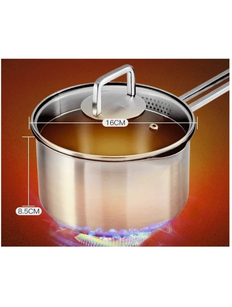 GPPZM Baby Food Supplement 304 Stainless Steel Thick Multi-purpose Mini Soup Pot Small Milk Pot Multi-function Kitchenware - B92B8LYYU