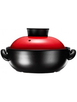 HIZLJJ Enameled Cast Iron Shallow Casserole Pan With Cover Casserole Fashion Soup Pot Nutritious Porridge Pot Kitchen Pot Pot Clay Pot - BS2B4RRWW