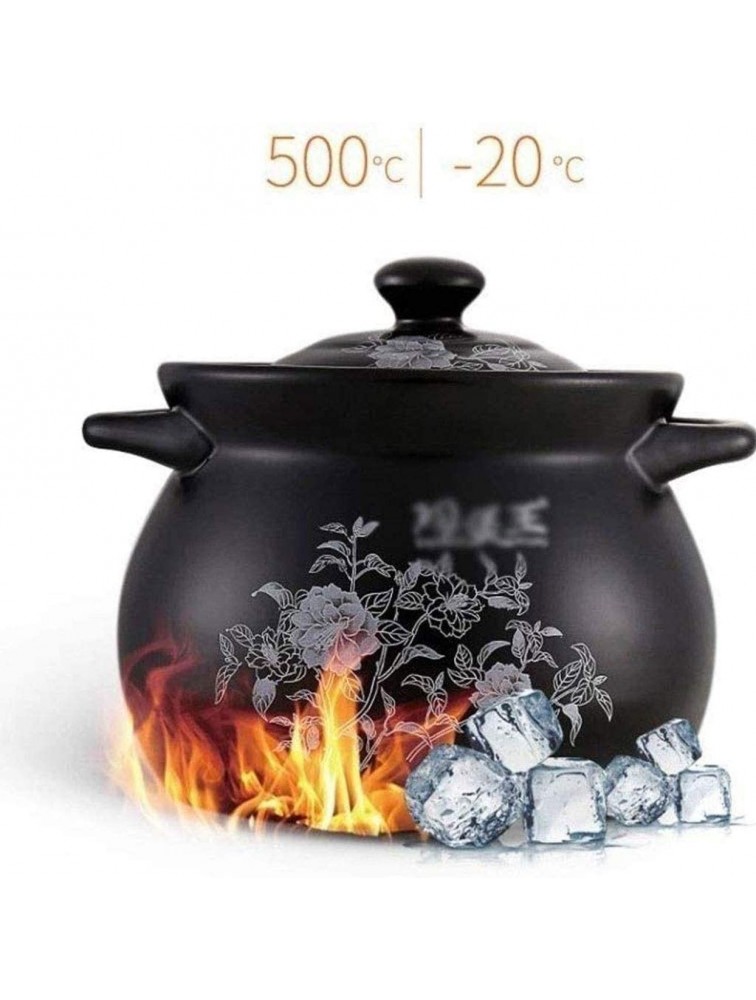 MXJDZJ Casserole Stockpot Ceramic Casserole Health Soup Pot Household Cooker High Temperature Fire Pot Pot Casserole Size : 7L - B7PQP590V