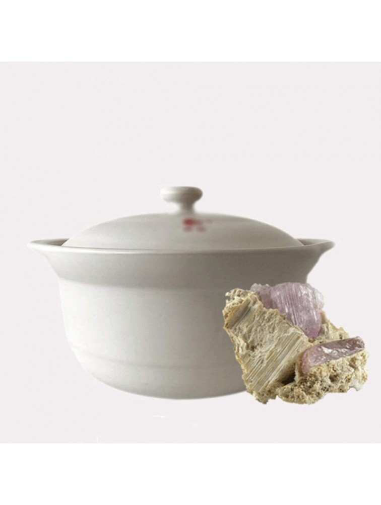 Z-COLOR Home Soup Casserole Round Ceramic Casserole Dish,heatresistant Earthen Pot Clay Pot Soup Pot with Lid Heatresistant Healthy Cookware for Slow Cooking Size : 1.2L - BUTO2YZ3G