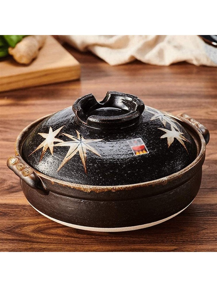 Z-COLOR Multifunctional Household Casserole,Family Hot Pot,Round Insulation Ceramic Casserole,Stockpot for Steaming Simmering Slow Stewing Cooking Size : Small - BFYJWB9YR