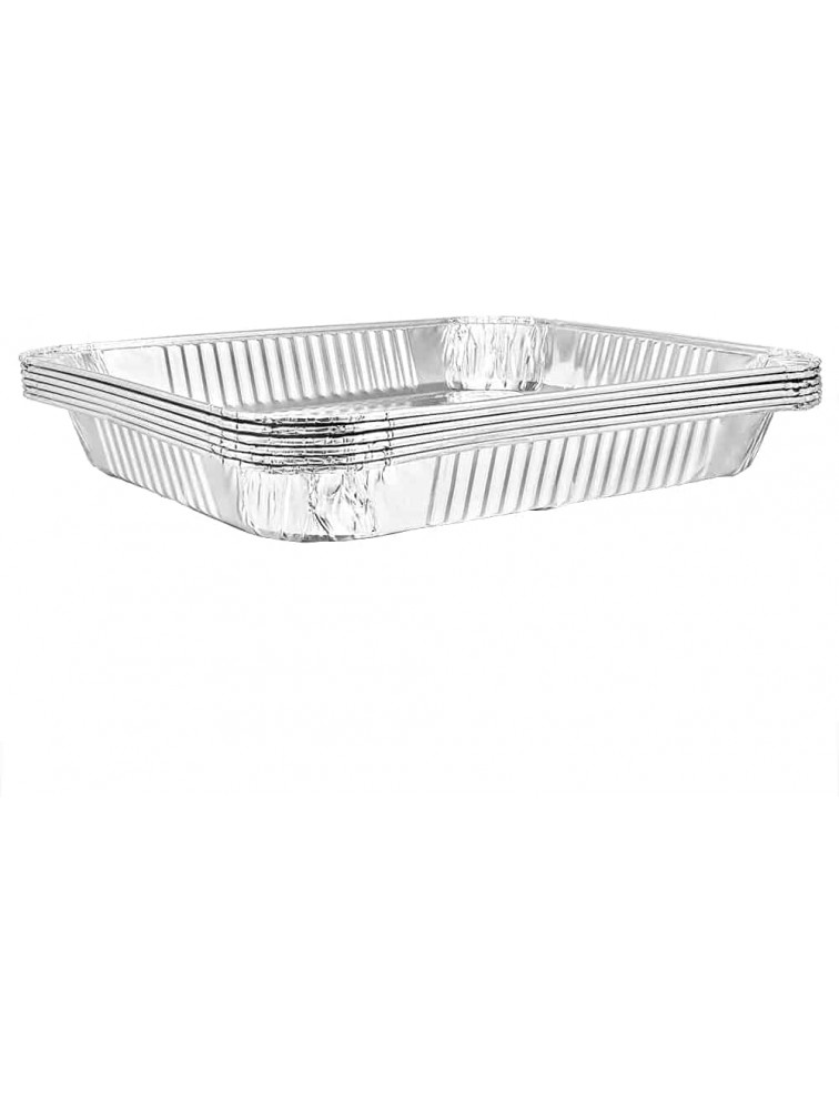 Aluminum Half Size Shallow Pan | 12.75 x 10.375 Cookware Perfect for Cakes Bread Lasagna or Lunchbox 10 - B540QAHXI