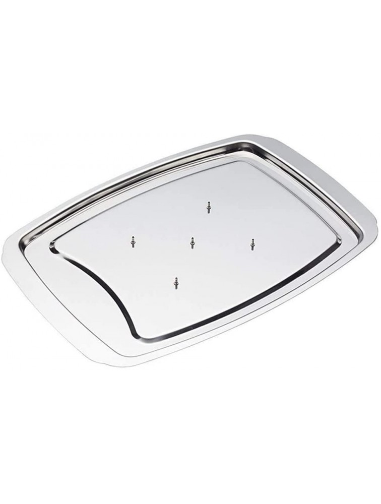 KGEZW Stainless Steel Turkey Dish Roast Chicken Plate Rack Bakeware Tray Barbecue Baking Molds Color : As Shown Size : One Size - B823PPFKL