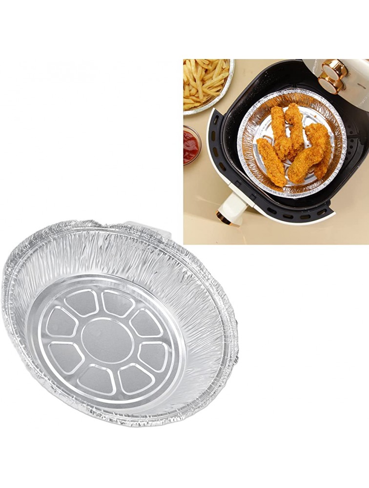 Okuyonic Baking Tin Plates Round Tin Pans Larger Capacity Reusable Multi Purpose for Baking for Cooking for Serving - BQ1B9H9HR