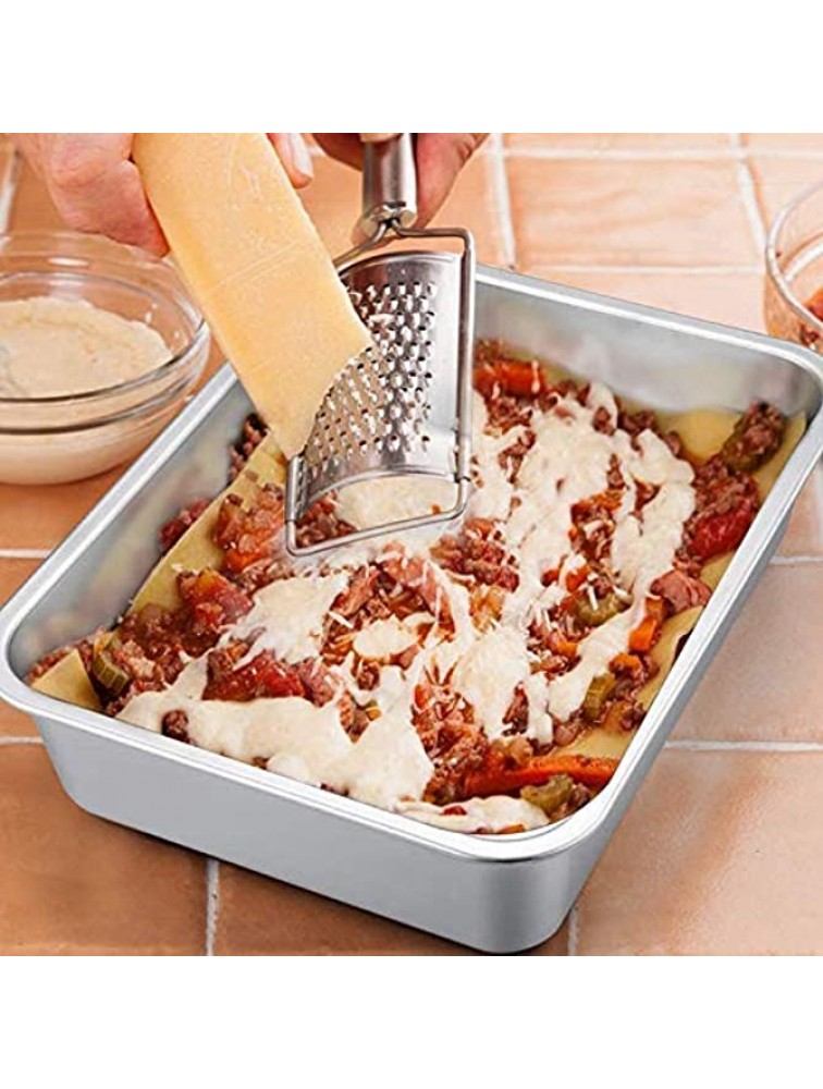 ZYL-YL Stainless Steel Cake Pot Perfect for Lasagna Brownies Rectangular Baking Pans Baking Pans-2 Sizes - BVV7W5S5N