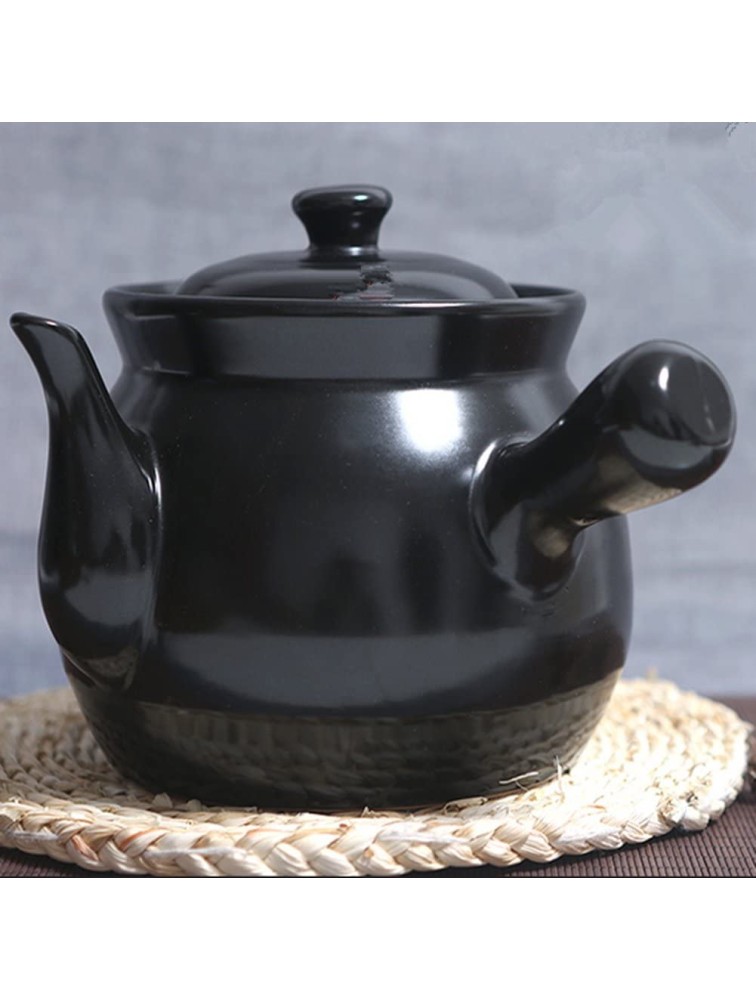 Health medicine pot Casserole Stew pot Pot with Chinese medicine black 2400ml - BTZRWSVKV