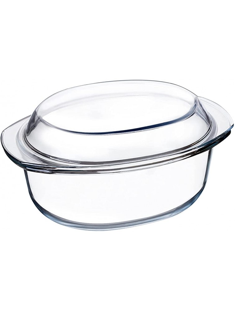 Oval Glass Casserole Dish With Glass Lid Glass small casserole dish with lid Glass Bakeware with Glass Lid Glass Bowls With Glass Lids Microwavable Glass Bowl Glass Dish with Glass Lid 1L-Oval - BS2LJMKWI