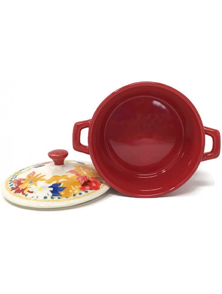 Pioneer Woman Mini Casserole with Lid Fiona Floral Red - BF5PMXIOS