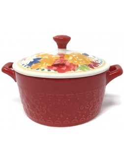 Pioneer Woman Mini Casserole with Lid Fiona Floral Red - BF5PMXIOS