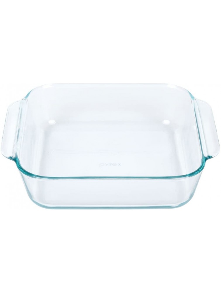 Pyrex 8 Inch Square Baking Dish Red 8-inches - B1THYO07J