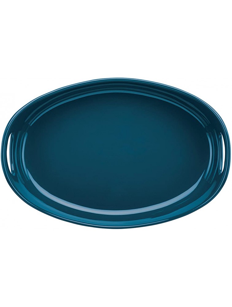 Rachael Ray Ceramics Bubble and Brown Oval Baker Set 2-Piece Marine Blue - BKGF7MKXL